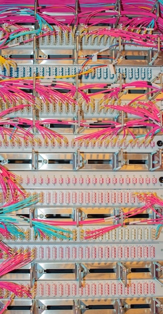 An assortment of Ethernet cables (Cat5e, Cat6, Cat6a) laid out side by side, with labels clearly showing the differences in construction and specifications.