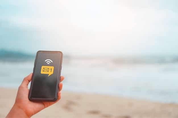 A mobile phone displaying the Wi-Fi settings page, showing a list of available networks with the newly created guest network visible and ready to connect to.