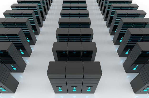 A visual representation of load balancing across multiple servers using Nginx. Show Nginx distributing requests evenly among three or four backend servers, emphasizing the fair allocation of traffic.