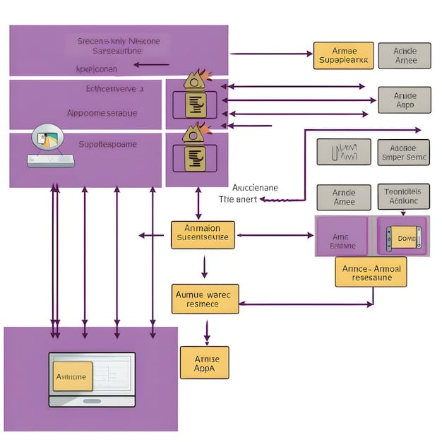 A diagram illustrating the decomposition of a monolithic application into several independent microservices, each labeled with a specific function (e.g., 