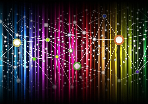 An image showing a network diagram representing network segmentation, with different colored zones indicating different levels of access and security protocols.