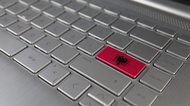 A close-up shot of a computer screen displaying a fake login page designed to mimic a legitimate website. A red warning sign is superimposed on the screen to illustrate a phishing attempt.