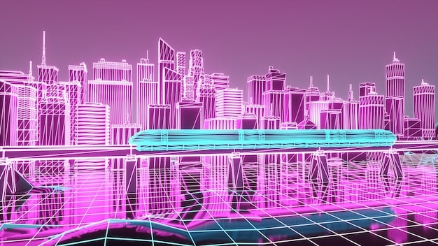 A futuristic image depicting a city skyline with data streams flowing between buildings, highlighting the interconnectedness and data-driven nature of smart cities powered by cloud-based machine learning. The image should convey a sense of innovation, efficiency, and technological advancement.