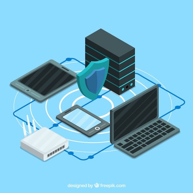 A graphic illustrating data being transferred from various devices (laptops, smartphones, servers) through secure encrypted channels to a central cloud storage location, symbolized by a stylized cloud icon.