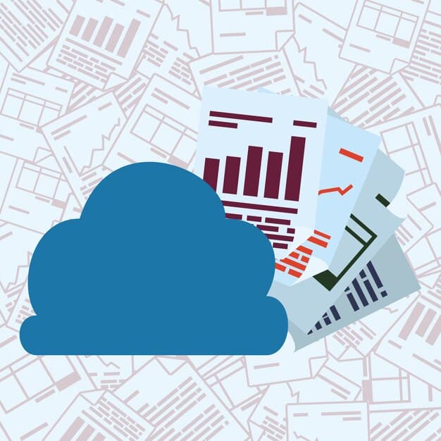 A detailed graph showing the breakdown of cloud storage costs for a hypothetical US business, highlighting areas such as active storage, archive storage, and data transfer fees. The graph should be easy to read and understand.