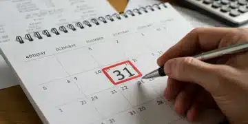 December 31st deadline highlighted on a calendar with a 401(k) statement