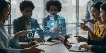 Diverse developers collaborating around AI models on low-code platforms