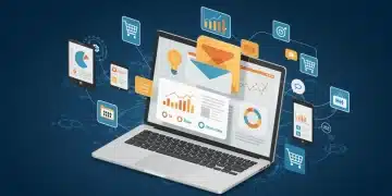E-commerce email marketing success dashboard with high open and click-through rates