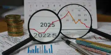 Financial chart showing tax savings from capital gains, 2025