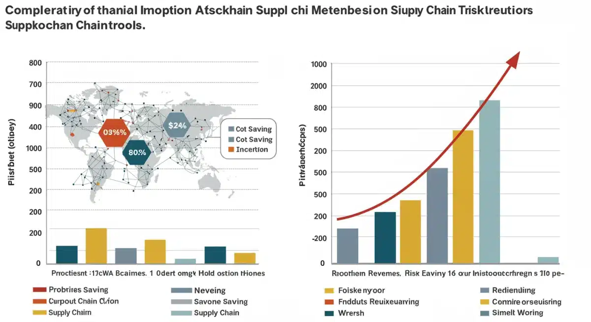 Financial impact comparison of blockchain in supply chains