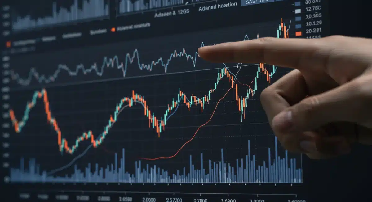 Complex financial chart showing advanced metrics and data points for investor analysis.