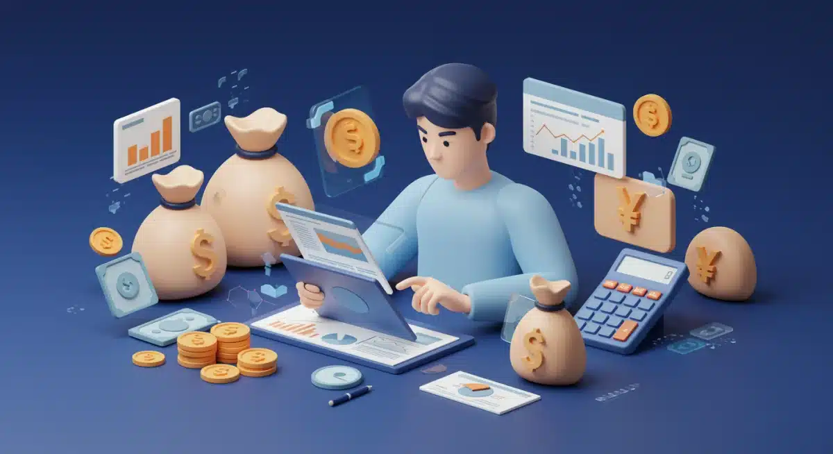 Person reviewing financial statements for tax optimization
