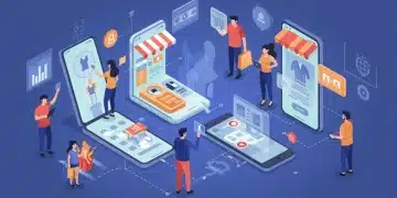 Smartphone users actively shopping online, highlighting mobile e-commerce growth in 2025 US market.