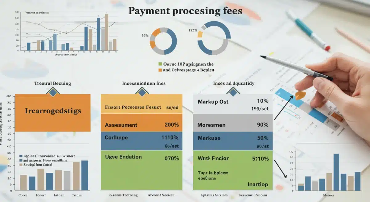 Infographic showing a breakdown of payment processing fees and the potential for a 10% reduction for merchants.